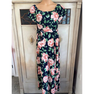 EUC PinkBlush Floral Print Maxi | Size Large